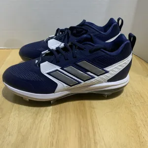 adidas Mens Shoes Size 9 Icon 8 Baseball Cleats Team Navy Blue Silver IG7100