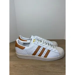 Adidas Men's Superstart 80s BB2229 Size 10 White Gold Sneakers Shoes NWOB