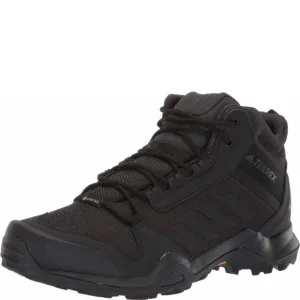 ADIDAS MENS TERREX AX3 MID GORE-TEX HIKING BLACK/BLACK/CARBON 13