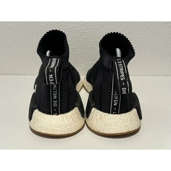 Adidas NMD City Sock Ultra Boost Shoes Sz 10 Black Gum Bottom Primeknit BA7209