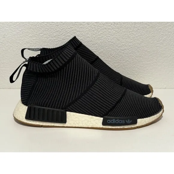 Adidas NMD City Sock Ultra Boost Shoes Sz 10 Black Gum Bottom Primeknit BA7209