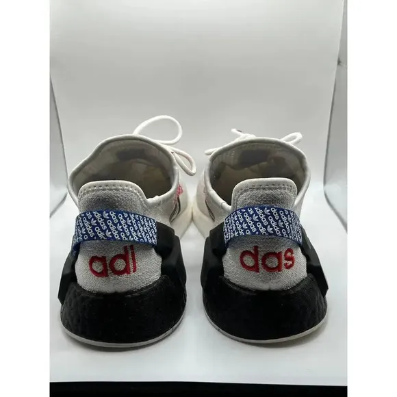 Adidas NMD R1 V2 Shoes Logo Print Rainbow Color way Athletic kids Size 5