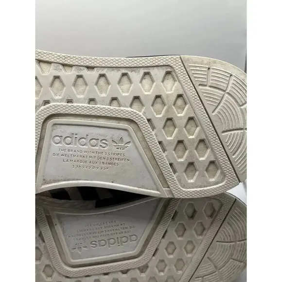 Adidas NMD R1 V2 Shoes Logo Print Rainbow Color way Athletic kids Size 5