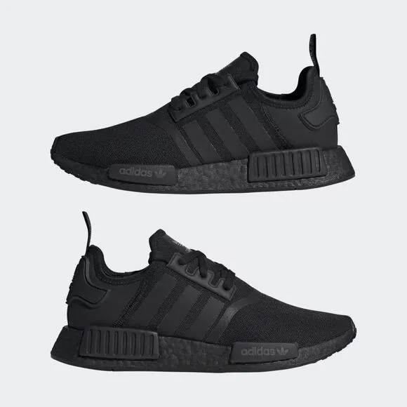 adidas NMD_R1 Mesh Low Top Active Running Sneakers Core Black Men's Size 9.5