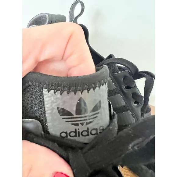 adidas NMD_R1 Mesh Low Top Active Running Sneakers Core Black Men's Size 9.5