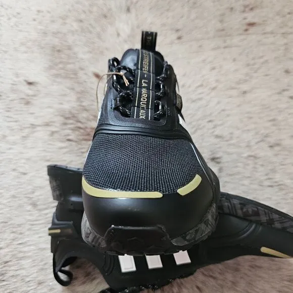 Adidas NMD_R1 V3 'Black Gold Metallic' Shoes Women's Size 8 (Youth 6.5) NEW