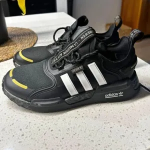 Adidas NMD_R1 V3 'Black Gold Metallic' Shoes Women's Size 8 (Youth 6.5) NEW