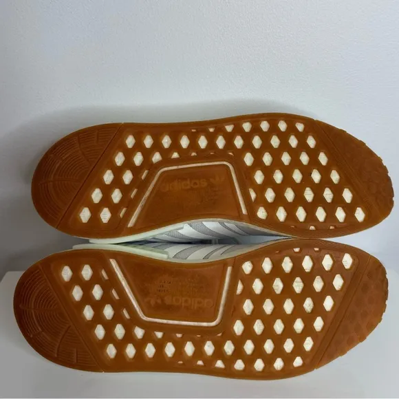 Adidas Nmd_R1 White Gum Sneakers Shoe Men’s Size 6.5 Women’s 8/8.5