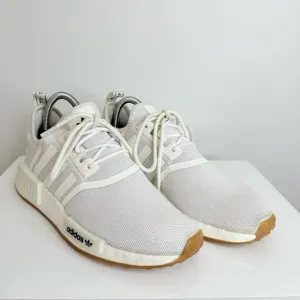 Adidas Nmd_R1 White Gum Sneakers Shoe Men’s Size 6.5 Women’s 8/8.5