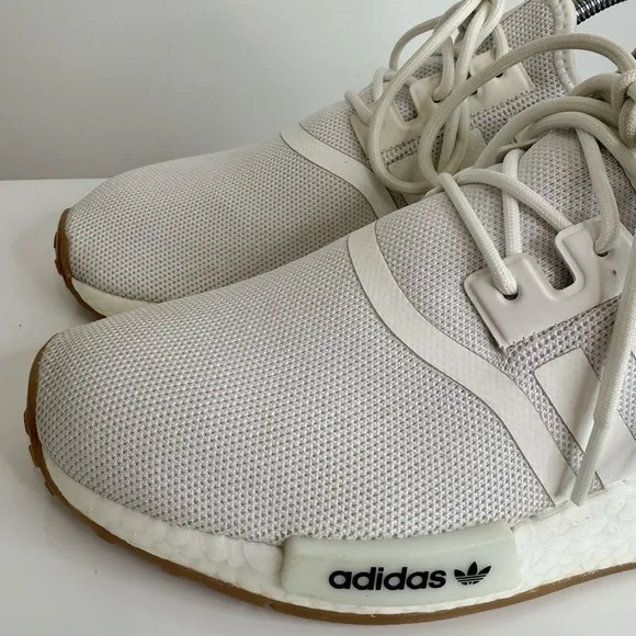 Adidas Nmd_R1 White Gum Sneakers Shoe Men’s Size 6.5 Women’s 8/8.5