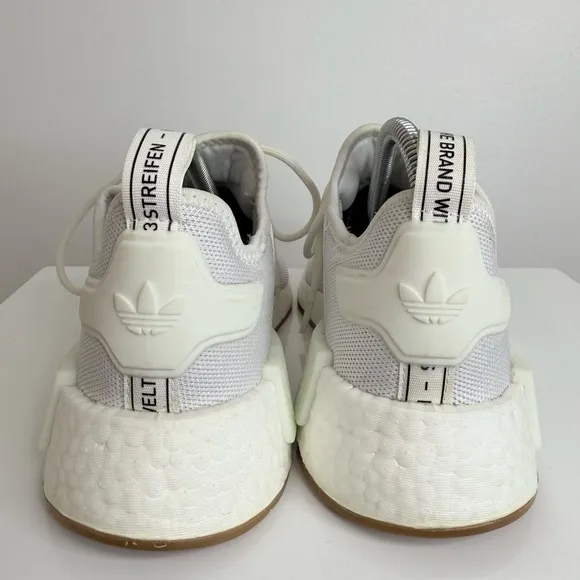 Adidas Nmd_R1 White Gum Sneakers Shoe Men’s Size 6.5 Women’s 8/8.5