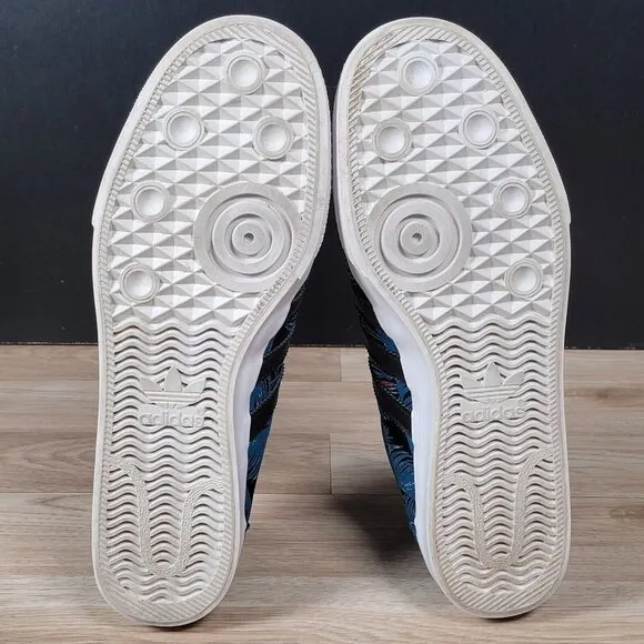adidas Originals adi Ease Shoes Men Size 12 Blue Floral Athletic Sneakers EE6105