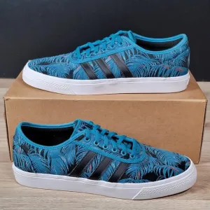 adidas Originals adi Ease Shoes Men Size 12 Blue Floral Athletic Sneakers EE6105
