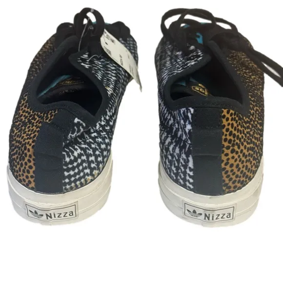 adidas Originals New Mens Size 8 Rare Nizza RF Leopard Skate Shoes Sneakers