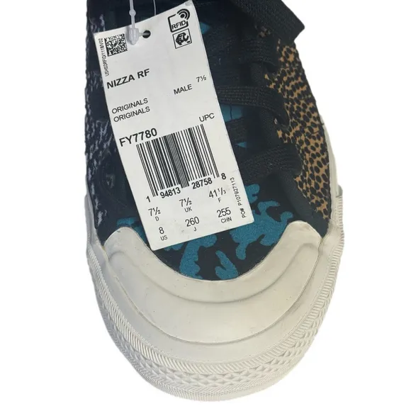 adidas Originals New Mens Size 8 Rare Nizza RF Leopard Skate Shoes Sneakers