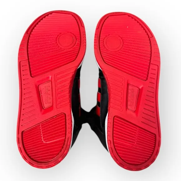 ADIDAS PostMove Mid J in Vivid Red, Size 2Y