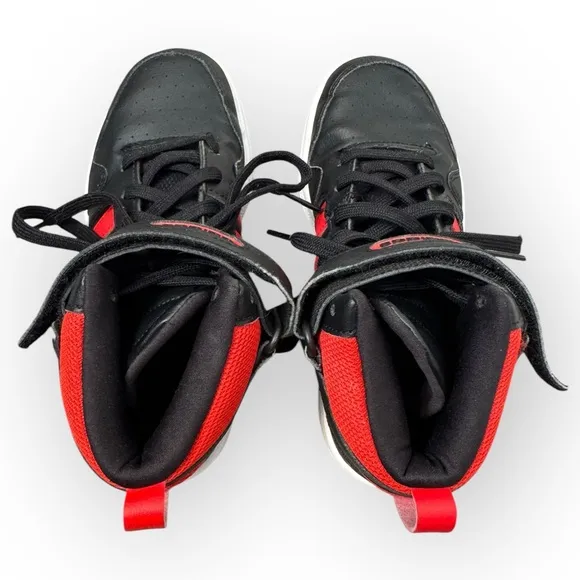 ADIDAS PostMove Mid J in Vivid Red, Size 2Y