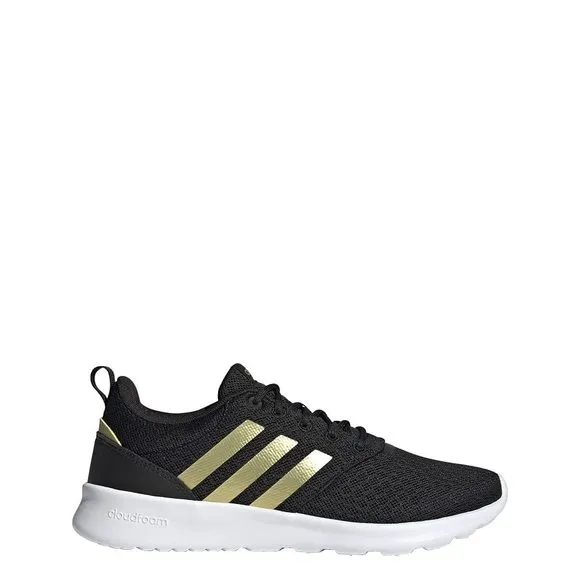 ADIDAS QT RACER 2.0 SHOES WOMEN'S, BLACK, SIZE 9