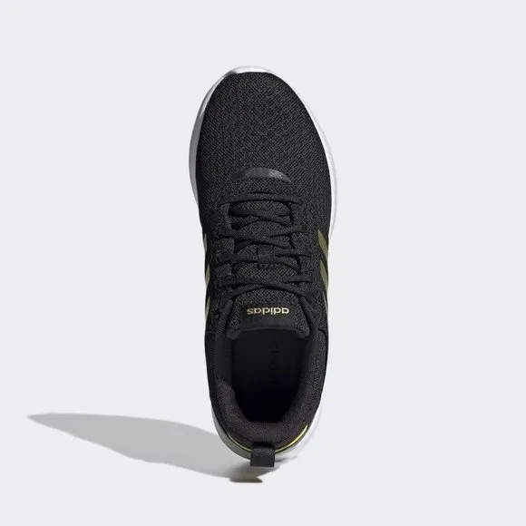 ADIDAS QT RACER 2.0 SHOES WOMEN'S, BLACK, SIZE 9