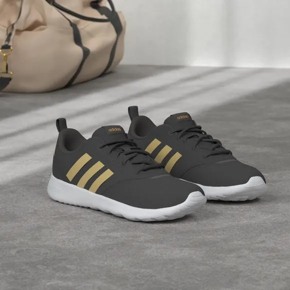 ADIDAS QT RACER 2.0 SHOES WOMEN'S, BLACK, SIZE 9