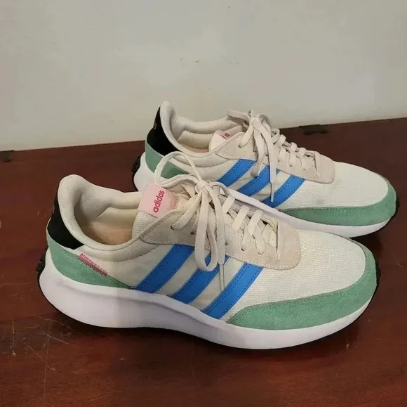Adidas Run 70's Cloudfoam Low Retro Style Suede Athletic Running Shoes(9)