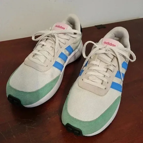 Adidas Run 70's Cloudfoam Low Retro Style Suede Athletic Running Shoes(9)