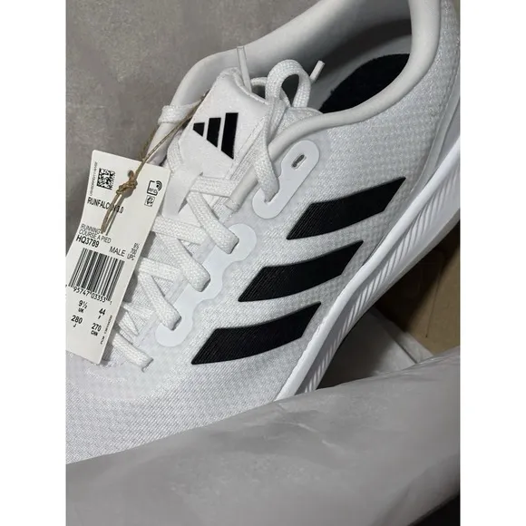 Adidas Runfalcon 3.0 Cloudfoam Low Running Shoes Sneakers White Blk Men Size 10