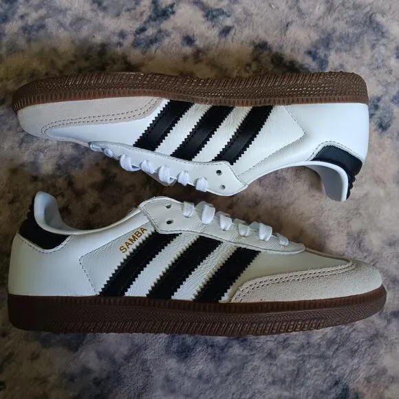 Adidas Samba OG Cloud White Core Black (GS) IE3675 Youth Size 3.5 NWB