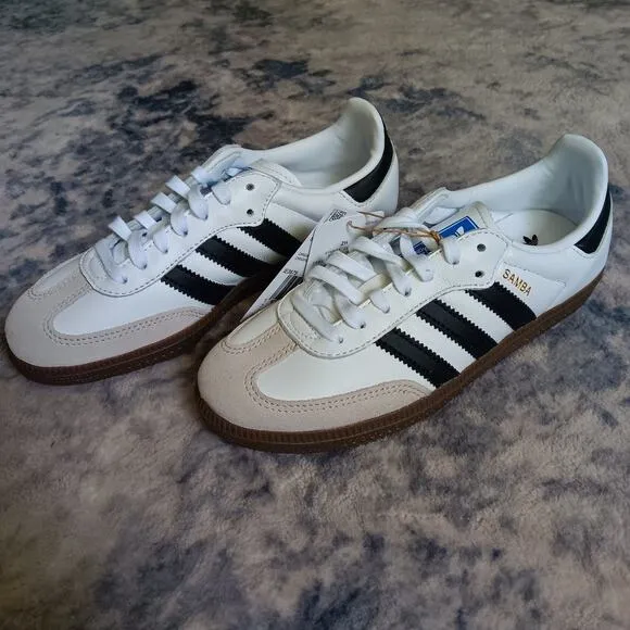 Adidas Samba OG Cloud White Core Black (GS) IE3675 Youth Size 3.5 NWB