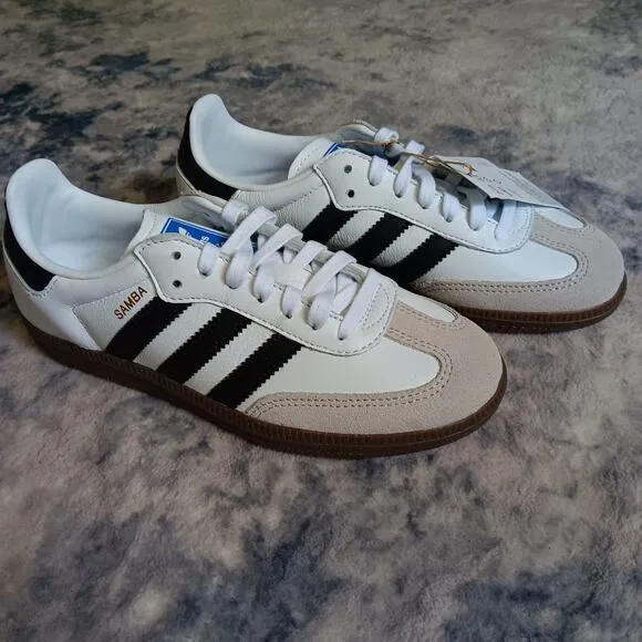 Adidas Samba OG Cloud White Core Black (GS) IE3675 Youth Size 3.5 NWB