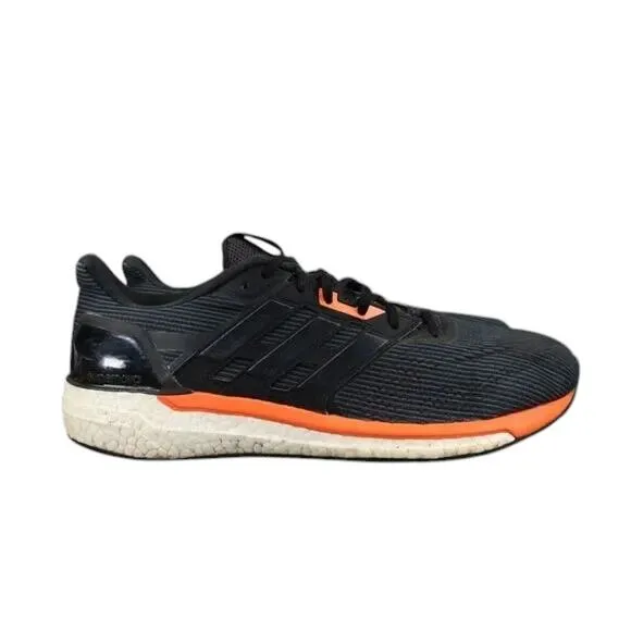 Adidas Shoes Men 13 Athletic Trainer Supernova Running Sport Active Black Orange