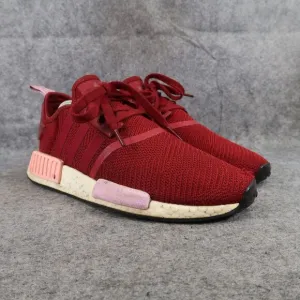 Adidas Shoes Womens 9.5 Athletic Trainer NMD R1 Sneaker Running Sport Active Red