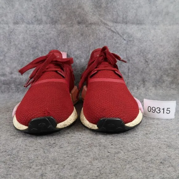 Adidas Shoes Womens 9.5 Athletic Trainer NMD R1 Sneaker Running Sport Active Red