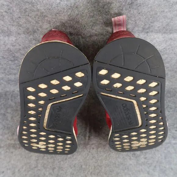 Adidas Shoes Womens 9.5 Athletic Trainer NMD R1 Sneaker Running Sport Active Red
