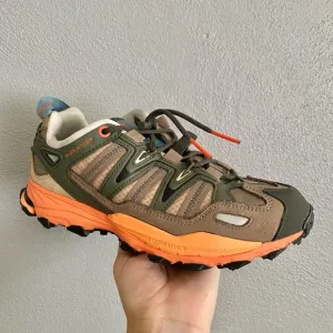 Adidas Sneakers Women’s Sz 7 Hyperturf Walking Hiking Active Shoes Orange Green