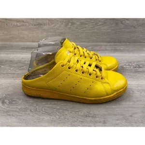 adidas Stan Smith FX0531 Men 6.5 Yellow Leather Slip-On Mule Clog Sneaker Shoes