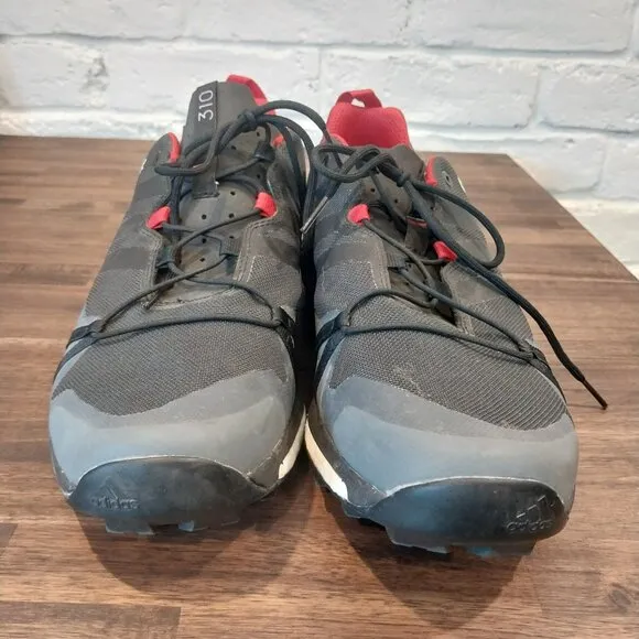 Adidas Terrex Walking Hiking Shoes Mens 14 Black Red 310 Boost Athletic Casual