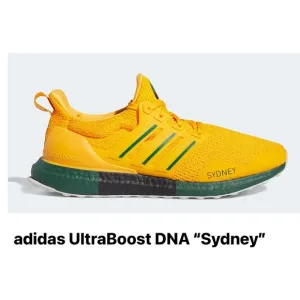 Adidas Ultra Boost DNA Sydney Men Size 7.5 Collegiate yellow sneaker shoe FY2897
