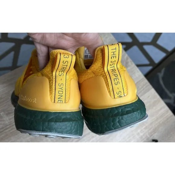 Adidas Ultra Boost DNA Sydney Men Size 7.5 Collegiate yellow sneaker shoe FY2897