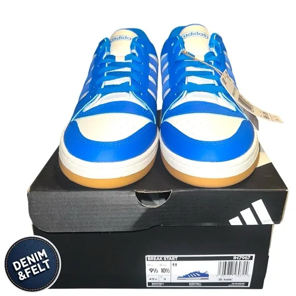 Adidas Unisex BREAK START SHOES/Sneakers | Blue Bird/Blue Bird/Cloud White | NEW