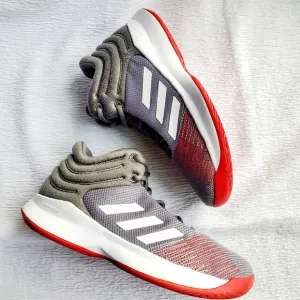 Adidas Unisex-Child Pro Spark 2018 Gray Sneaker Shoe Size 5 Youth