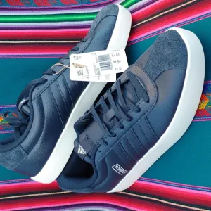 Adidas VL Court 3.0 Men's Skateboard Sneakers Navy Leather &amp; Suede size 10.5 NWT