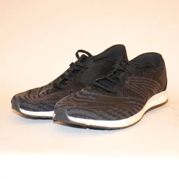 adidas Women's 10 Aerobounce PR Running Athletic Shoe Core Black Metallic Silver