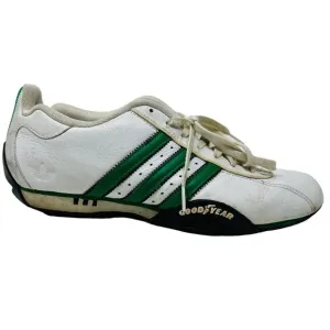 Adidas Y2K Team Adidas Goodyear Sole Sneaker Fat Tongue Shoe White Green - 10