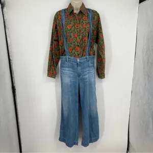 Adriano Goldschmidt AG The James Suspender wide leg crop size 28 jeans pants