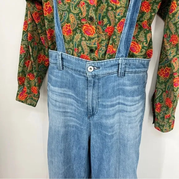 Adriano Goldschmidt AG The James Suspender wide leg crop size 28 jeans pants