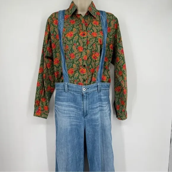 Adriano Goldschmidt AG The James Suspender wide leg crop size 28 jeans pants