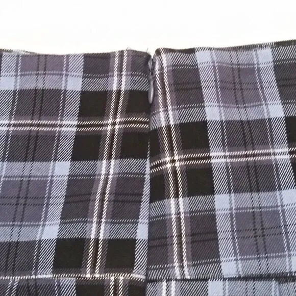 AEROPOSTALE Y2K Plaid Pleated Miniskirt Dark Academia Skater School Girl Mini XL