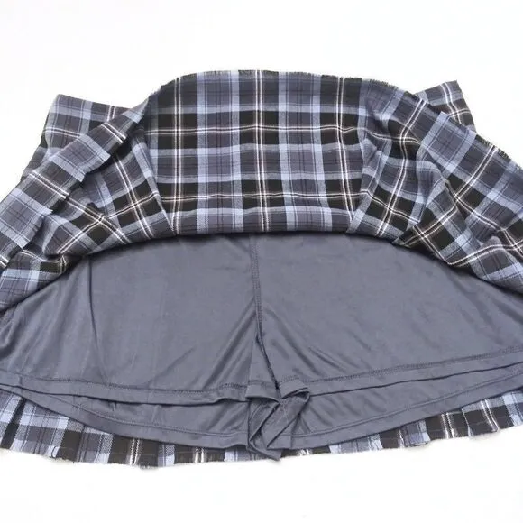 AEROPOSTALE Y2K Plaid Pleated Miniskirt Dark Academia Skater School Girl Mini XL