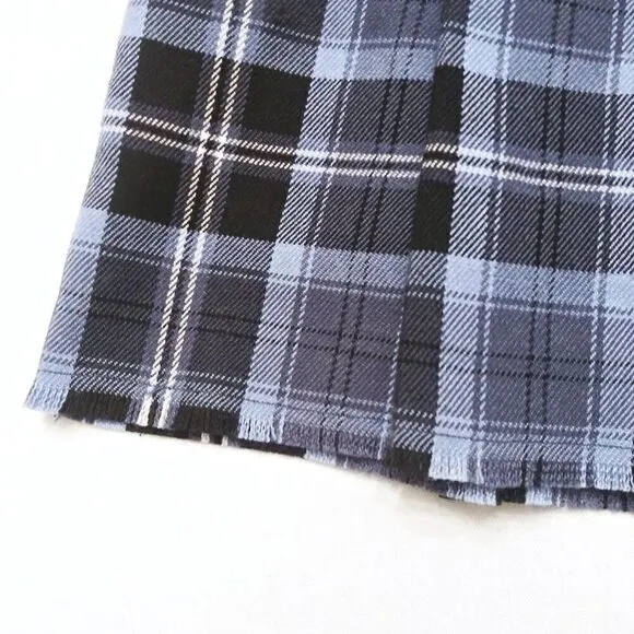AEROPOSTALE Y2K Plaid Pleated Miniskirt Dark Academia Skater School Girl Mini XL
